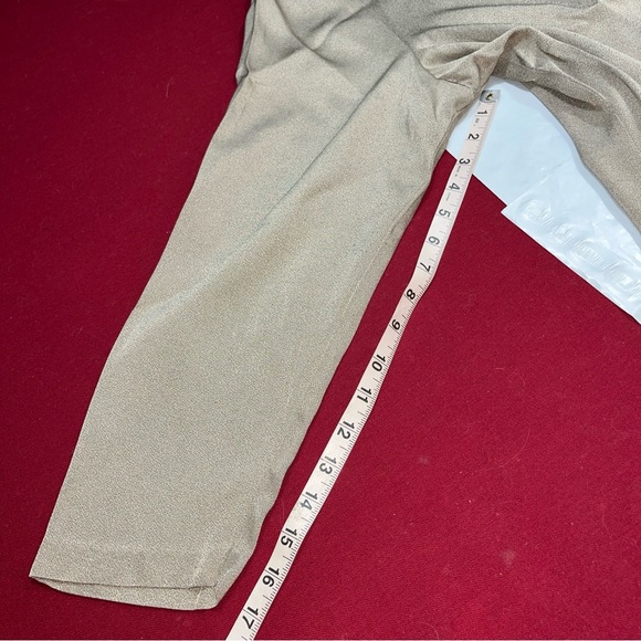 Sheri Martin METALLIC beige Blazer women’s 3XL  open Front Flowy Cardigan Jacket - Picture 9 of 13